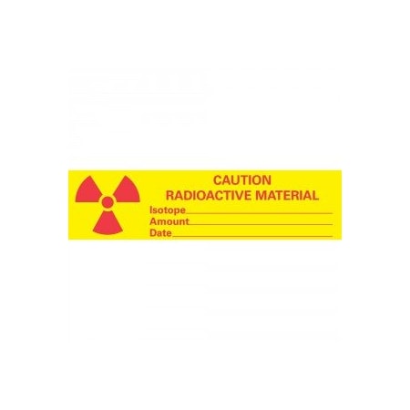 Precision Dynamics Caution Radioactive Material Labels, 167/rl 140045